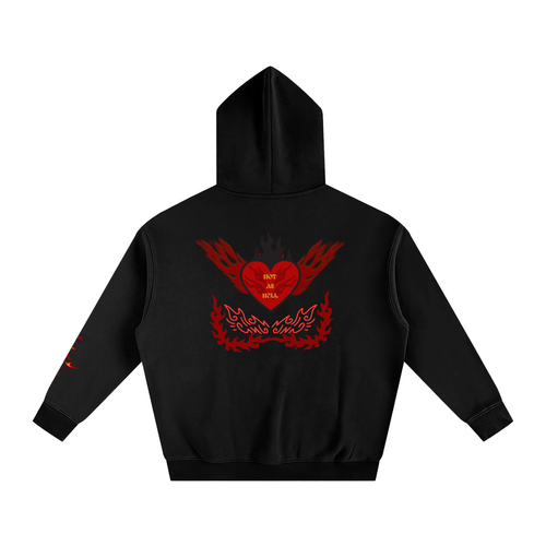 Hot as Hell Back print Hoodie
