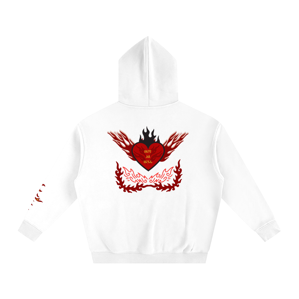 Hot as Hell Back print Hoodie