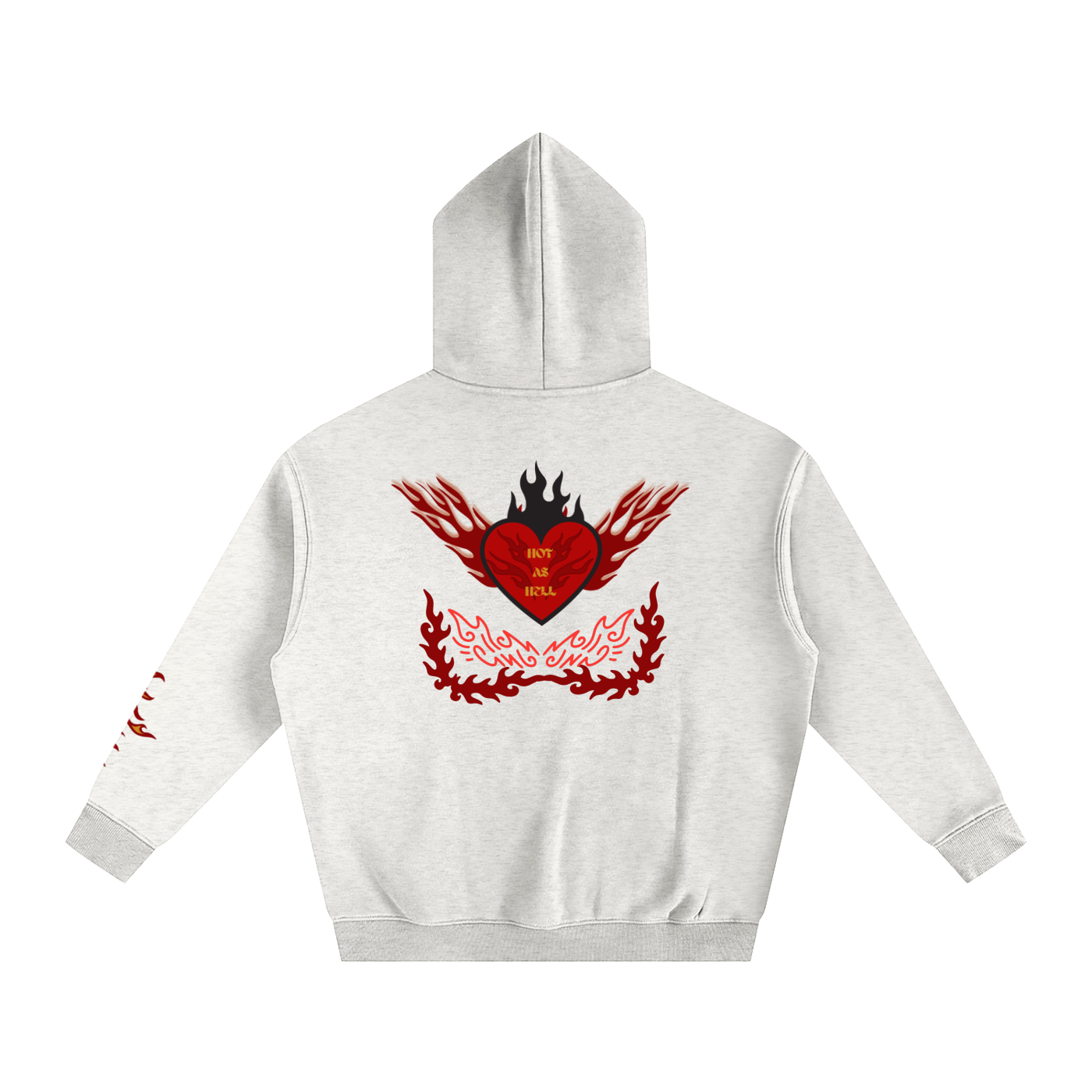 Hot as Hell Back print Hoodie